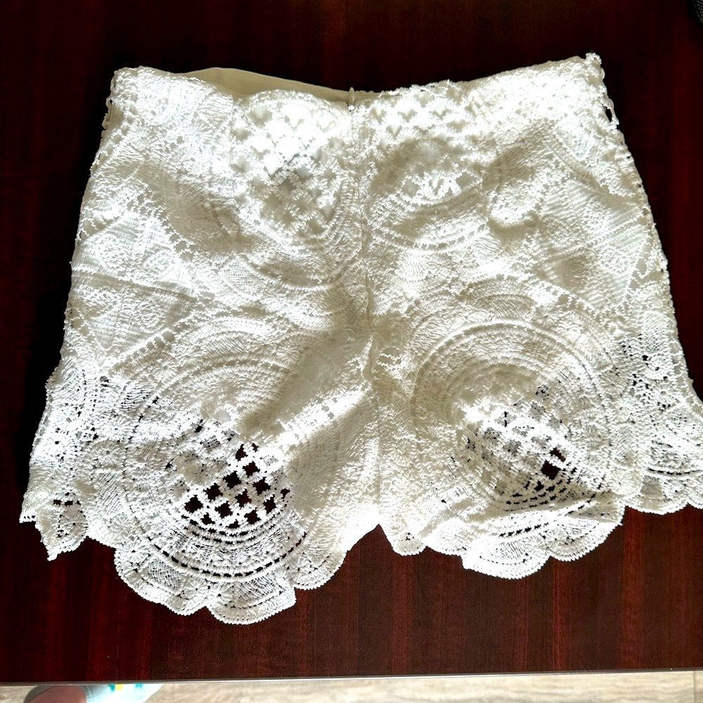 SHEIN White Lace Shorts